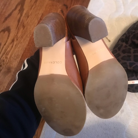 brown open toed bootie Cole Haan - Picture 4 of 6